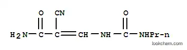 Molecular Structure of 7401-86-7 (2-cyano-3-[(propylcarbamoyl)amino]prop-2-enamide)