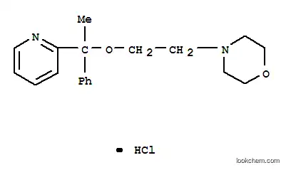 Molecular Structure of 74037-75-5 (4-(2-(alpha-Methyl-alpha-(2-pyridyl)benzyloxy)ethyl)morpholine hydroch loride)