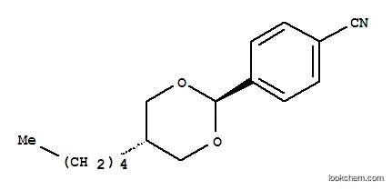 Molecular Structure of 74240-66-7 (TRANS-4-(5-PENTYL-1,3-DIOXAN-2-YL)BENZONITRILE)