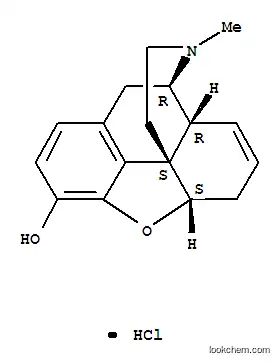 Molecular Structure of 7463-37-8 (17-methyl-7,8-didehydro-4,5-epoxymorphinan-3-ol)