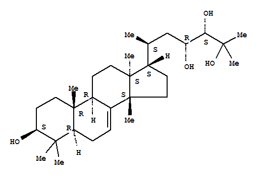 Lanost-7-ene-3,23,24,25-tetrol,(3b,13a,14b,17a,20S,23R,24S)-