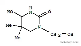 Molecular Structure of 79458-55-2 (tetrahydro-4-hydroxy-1-(hydroxymethyl)-5,5-dimethyl-1H-pyrimidin-2-one)