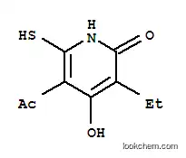 Molecular Structure of 82843-25-2 (3-acetyl-5-ethyl-6-hydroxy-2-sulfanylpyridin-4(1H)-one)