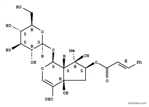 2-Propenoic acid, 3-phenyl-, (1S,4aR,6S,7R,7aS)-4-formyl-1-(beta-D-glucopyranosyloxy)-1,4a,5,6,7,7a-hexahydro-4a,7-dihydroxy-7-methylcyclopenta(c)pyran-6-yl ester, (2E)-