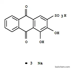 Molecular Structure of 83784-17-2 (trisodium 9,10-dihydro-3,4-dioxido-9,10-dioxoanthracene-2-sulphonate)