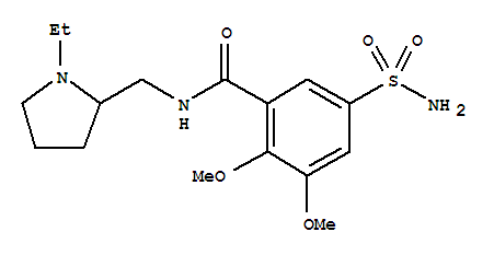 Benzamide,5-(aminosulfonyl)-N-[(1-ethyl-2-pyrrolidinyl)methyl]-2,3-dimethoxy-, (-)-