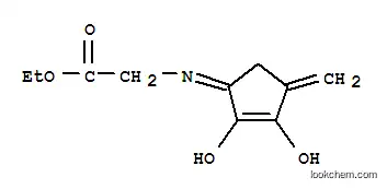 ethyl N-(2-hydroxy-4-methylidene-3-oxocyclopent-1-en-1-yl)glycinate