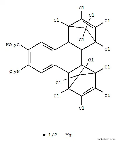 Molecular Structure of 83877-99-0 (3-NITRO-2-NAPHTHOIC ACID, MAGNESIUM SALT-BIS(HEXACHLOROCYCLOPENTADIENE) ADDUCT, TECH.)
