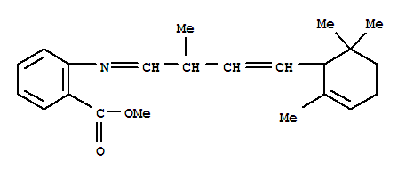 Benzoic acid,2-[[2-methyl-4-(2,6,6-trimethyl-2-cyclohexen-1-yl)-3-buten-1-ylidene]amino]-,methyl ester