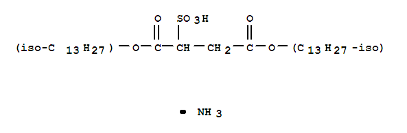 Butanedioic acid,sulfo-, 1,4-diisotridecyl ester, ammonium salt (9CI)