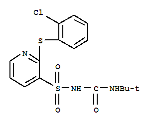 3-Pyridinesulfonamide,2-[(2-chlorophenyl)thio]-N-[[(1,1-dimethylethyl)amino]carbonyl]- cas  84881-83-4