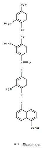 Molecular Structure of 89923-61-5 (1-Naphthalenesulfonic acid, 5-2-amino-4-4-2-(4-nitro-2-sulfophenyl)ethenyl-3-sulfophenyl-ONN-azoxyphenylazo-, trisodium salt)