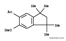 Molecular Structure of 93777-73-2 (1-(2,3-dihydro-6-methoxy-1,1,3,3-tetramethyl-1H-inden-5-yl)ethan-1-one)