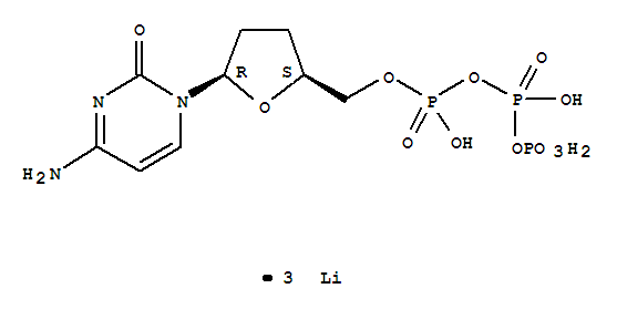 Cytidine5'-(tetrahydrogen triphosphate), 2',3'-dideoxy-, trilithium salt (9CI)