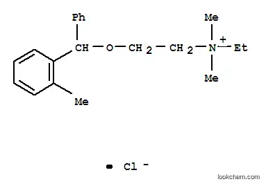 Molecular Structure of 93940-17-1 (ethyldimethyl[2-[(2-methylphenyl)phenylmethoxy]ethyl]ammonium chloride)