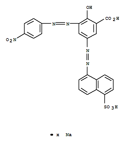 3-[(4-NITROPHENYL)AZO]-5-[(5-SULFO-NAPHTHALEN-1-YL)AZO]SALICYLIC ACID,SODIUM SALT