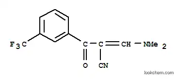 Molecular Structure of 96232-39-2 (2-[(DIMETHYLAMINO)METHYLENE]-3-OXO-3-(3-TRIFLUOROMETHYLPHENYL)PROPANENITRILE)
