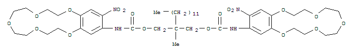 2-DODECYL-2-METHYL-1,3-PROPANEDIYL BIS[N-[5'-NITRO(BENZO-15-CROWN-5)-4'-YL]CARBAMATE]