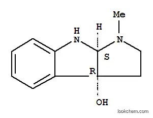 Molecular Structure of 101053-34-3 (Pyrrolo[2,3-b]indol-3a(1H)-ol,2,3,8,8a-tetrahydro-1-methyl-, (3aR,8aS)-)