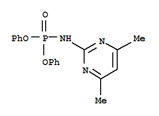 Phosphoramidic acid,(4,6-dimethyl-2-pyrimidinyl)-, diphenyl ester (7CI,8CI)