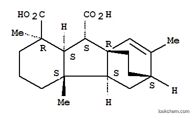 Molecular Structure of 111682-43-0 (6,8a-Etheno-8aH-fluorene-1,9-dicarboxylicacid, 1,2,3,4,4a,4b,5,6,7,8,9,9a-dodecahydro-1,4a,11-trimethyl-,(1R,4aS,4bS,6S,8aR,9S,9aS)-)