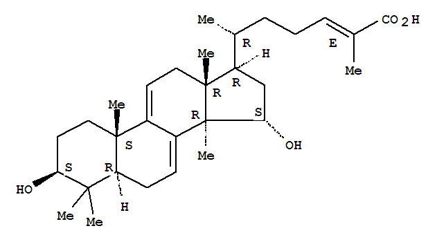 Lanosta-7,9(11),24-trien-26-oicacid, 3,15-dihydroxy-, (3b,15a,24E)- (9CI)