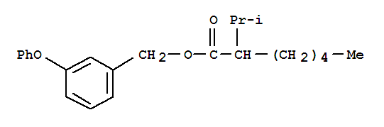 Heptanoic acid,2-(1-methylethyl)-, (3-phenoxyphenyl)methyl ester