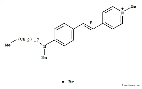 Molecular Structure of 121739-51-3 (Pyridinium,1-methyl-4-[(1E)-2-[4-(methyloctadecylamino)phenyl]ethenyl]-, bromide (9CI))