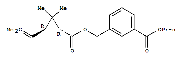 Benzoic acid,3-[[[[(1R,3R)-2,2-dimethyl-3-(2-methyl-1-propen-1-yl)cyclopropyl]carbonyl]oxy]methyl]-,propyl ester
