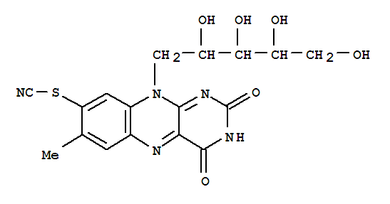 Riboflavin,8-demethyl-8-thiocyanato- (9CI)