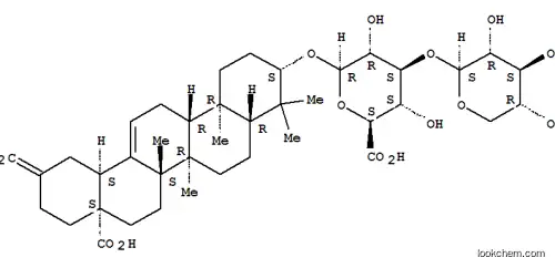 Molecular Structure of 132236-08-9 (b-D-Glucopyranosiduronic acid, (3b)-17-carboxy-28,30-dinoroleana-12,20(29)-dien-3-yl3-O-b-D-xylopyranosyl- (9CI))