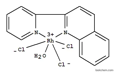Molecular Structure of 132779-52-3 (Rhodium,aquatrichloro[2-(2-pyridinyl-kN)quinoline-kN]-)