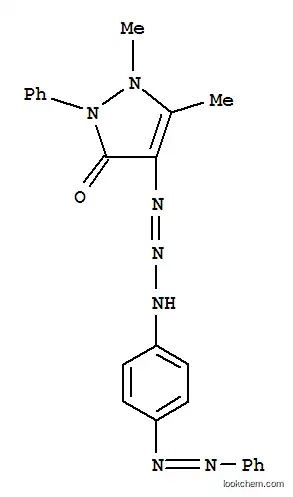 3H-Pyrazol-3-one,1,2-dihydro-1,5-dimethyl-2-phenyl-4-[3-[4-(phenylazo)phenyl]-1-triazenyl]-(9CI)