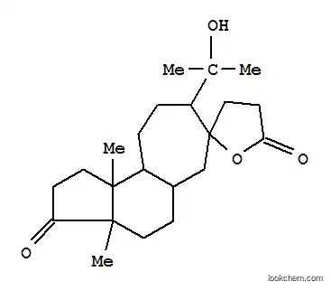 Molecular Structure of 142543-18-8 (Spiro[cyclohept[e]indene-7(3H),2'(5'H)-furan]-3,5'-dione,tetradecahydro-8-(1-hydroxy-1-methylethyl)-3a,10b-dimethyl-,(3aR,5aS,7S,8R,10aS,10bR)-rel-(+)- (9CI))