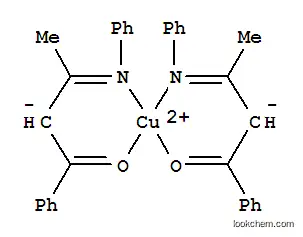Molecular Structure of 14482-83-8 ((3E)-1-phenyl-3-(phenylimino)butan-1-one - copper (2:1))
