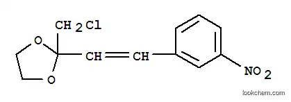Molecular Structure of 15473-83-3 (2-(chloromethyl)-2-[2-(3-nitrophenyl)ethenyl]-1,3-dioxolane)