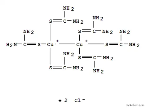 Molecular Structure of 15489-72-2 (hexakis(thiourea)dicopper dichloride)