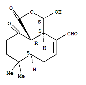 1H-Naphtho[1,8a-c]furan-4-carboxaldehyde,3,3a,6,6a,7,8,9,10-octahydro-3-hydroxy-7,7-dimethyl-1,10-dioxo-,(3S,3aS,6aS,10aR)-