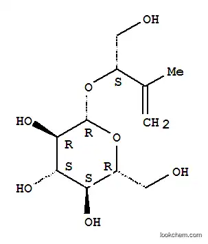 Molecular Structure of 166196-15-2 (b-D-Glucopyranoside,(1S)-1-(hydroxymethyl)-2-methyl-2-propen-1-yl)
