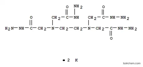 Molecular Structure of 182238-10-4 (Glycine,N,N'-1,2-ethanediylbis[N-(2-hydrazinyl-2-oxoethyl)-, 1,1'-dihydrazide,potassium salt (1:2))
