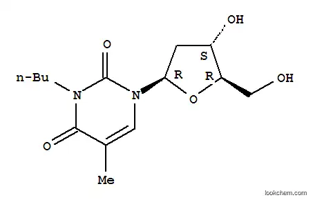 Molecular Structure of 21473-41-6 (Thymidine, 3-butyl-(8CI,9CI))