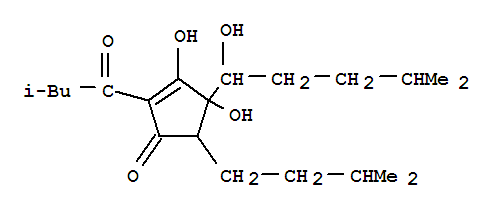 3,4-dihydroxy-4-(1-hydroxy-4-methylpentyl)-2-(3-methylbutanoyl)-5-(3-methylbutyl)cyclopent-2-en-1-one
