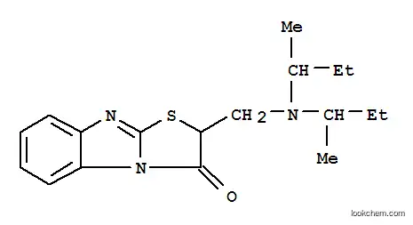 Molecular Structure of 22833-31-4 (2-[(dibutan-2-ylamino)methyl][1,3]thiazolo[3,2-a]benzimidazol-3(2H)-one)