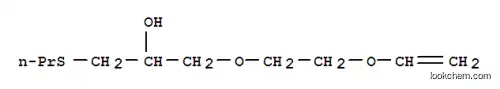 Molecular Structure of 25574-57-6 (2-Propanol,1-[2-(ethenyloxy)ethoxy]-3-(propylthio)-)