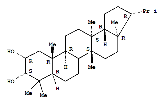 A'-Neo-26,28-dinorgammacer-7-ene-2,3-diol,13,17-dimethyl-, (2a,3a,13a,14b,17a,18b)-