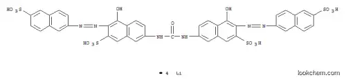 Molecular Structure of 27820-51-5 (tetralithium 7,7'-(carbonyldiimino)bis[4-hydroxy-3-[(6-sulphonato-2-naphthyl)azo]naphthalene-2-sulphonate])