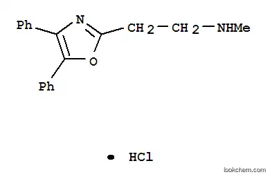 Molecular Structure of 33161-91-0 (2-(4,5-diphenyl-1,3-oxazol-2-yl)-N-methylethanamine hydrochloride (1:1))