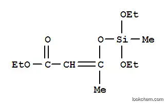 Molecular Structure of 3369-76-4 (ethyl 3-[(diethoxymethylsilyl)oxy]-2-butenoate)