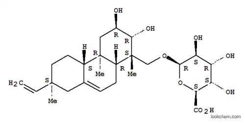 Molecular Structure of 34212-88-9 ([(13S)-2α,3β-Dihydroxy-7,15-pimaradien-19-yl]β-D-altropyranosiduronic acid)
