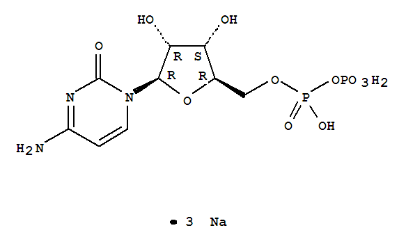 trisodium,[[5-(4-amino-2-oxopyrimidin-1-yl)-3,4-dihydroxyoxolan-2-yl]methoxy-oxidophosphoryl] phosphate cas no. 34393-59-4 95%